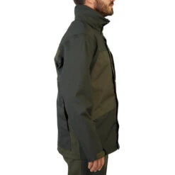 Veste Chasse Résistante Et Imperméable Supertrack Verte 100 -Matériel De Camping veste chasse resistante et impermeable supertrack verte 100 5