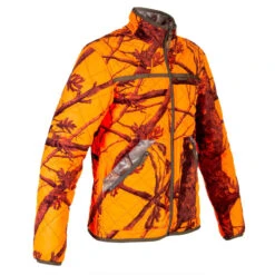 VESTE CHASSE REVERSIBLE SILENCIEUSE CAMOUFLAGE/CAMOUFLAGE FLUO -Matériel De Camping veste chasse reversible silencieuse camouflagecamouflage fluo 8