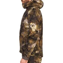 Veste Chasse Silencieuse Chaude Respirante 900 Camouflage Furtiv -Matériel De Camping veste chasse silencieuse chaude respirante 900 camouflage furtiv 5