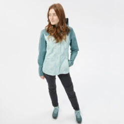 Quechua Veste Imperméable De Randonnée Montagne - MH100 - Femme -Matériel De Camping veste impermeable de randonnee montagne mh100 femme 2