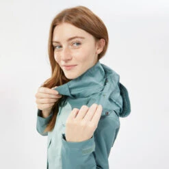 Quechua Veste Imperméable De Randonnée Montagne - MH100 - Femme -Matériel De Camping veste impermeable de randonnee montagne mh100 femme 6