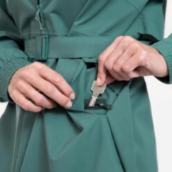 Quechua Veste Longue Imperméable De Randonnée - Raincut Long Series - Femme -Matériel De Camping veste longue impermeable de randonnee raincut long series femme 4