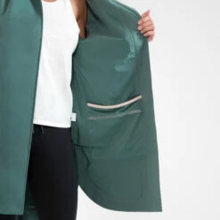 Quechua Veste Longue Imperméable De Randonnée - Raincut Long Series - Femme -Matériel De Camping veste longue impermeable de randonnee raincut long series femme 7