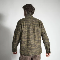VESTE MOUTONNÉE TYPE SURCHEMISE 500 CAMO -Matériel De Camping veste moutonnee type surchemise 500 camo 3