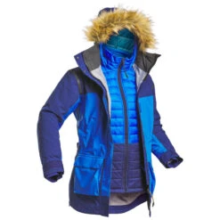 Veste Parka 3en1 Imperméable Modulaire De Trek - Artic 900 -33 °C - Femme