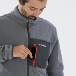 Veste Polaire Columbia Grise De Randonnée Montagne - Homme -Matériel De Camping veste polaire columbia grise de randonnee montagne homme 3