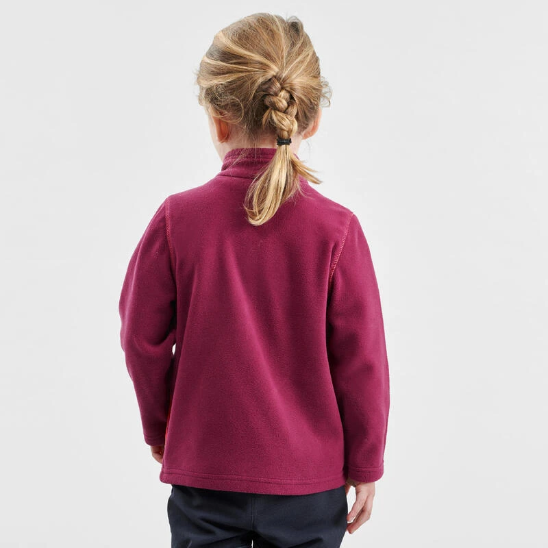 Quechua Veste Polaire De Randonnée - MH150 Violette - Enfant 2-6 Ans 5 Quechua Veste Polaire De Randonnée - MH150 Violette - Enfant 2-6 Ans – Image 3