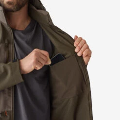 VESTE SOFTSHELL CHASSE MARRON 500 -Matériel De Camping veste softshell chasse marron 500 8