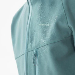 Quechua VESTE SOFTSHELL RANDONNEE - MH550 VERT PASTEL - ENFANT 7-15 ANS -Matériel De Camping veste softshell randonnee mh550 vert pastel enfant 7 15 ans 4