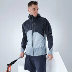 Quechua Veste Ultra Légère De Randonnée Rapide FH 900 Homme Bleu Grise. -Matériel De Camping veste ultra legere de randonnee rapide fh 900 homme bleu grise 2