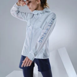 Quechua Veste Ultra Légère Hybride De Randonnée Rapide FH900 Femme Grise. -Matériel De Camping veste ultra legere hybride de randonnee rapide fh900 femme grise 4