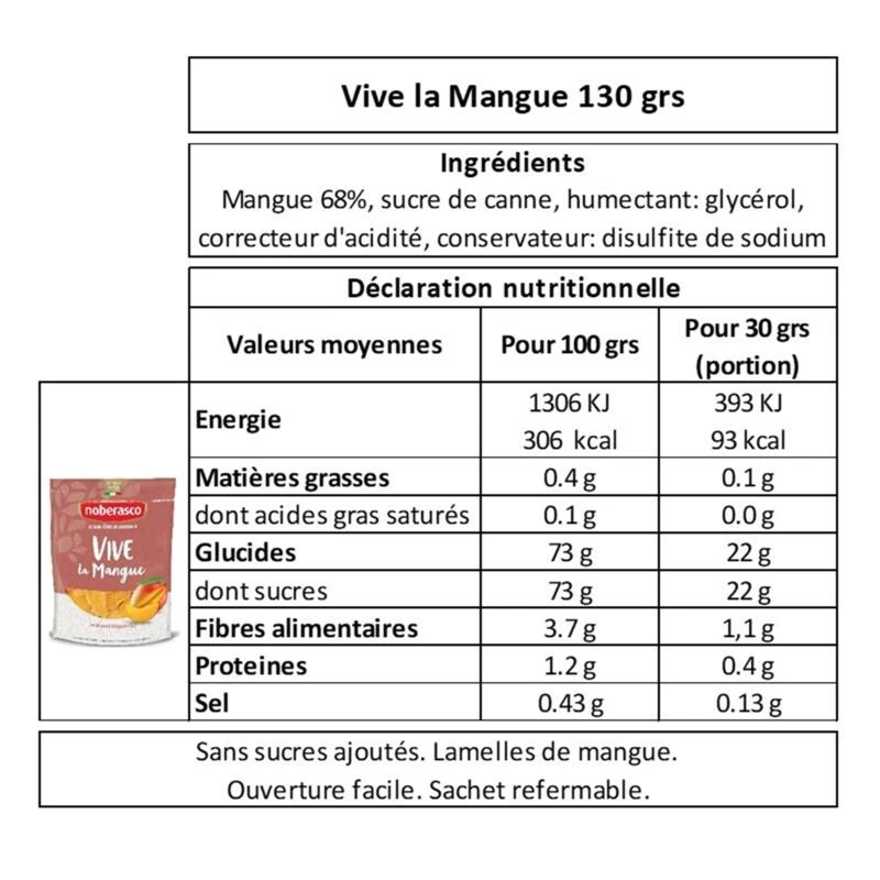 Vive La Mangue En Tranches 130g 4 Vive La Mangue En Tranches 130g – Image 2