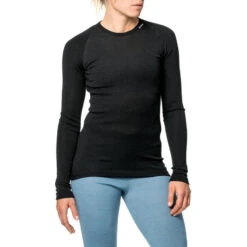 Woolpower Merino Base Layer Crewneck LITE - Noir 11 Woolpower Merino Base Layer Crewneck LITE - Noir -Matériel De Camping woolpower merino base layer crewneck lite noir 2