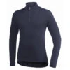 Woolpower Merino Base Layer Zip Turtleneck 200 - Bleu Marine Foncé 2 Woolpower Merino Base Layer Zip Turtleneck 200 - Bleu Marine Foncé -Matériel De Camping woolpower merino base layer zip turtleneck 200 bleu marine fonce